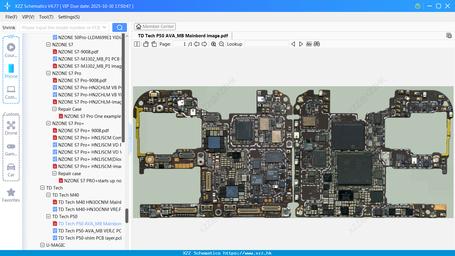 Huawei TD Tech P50 AVA_MB Mainbord Image